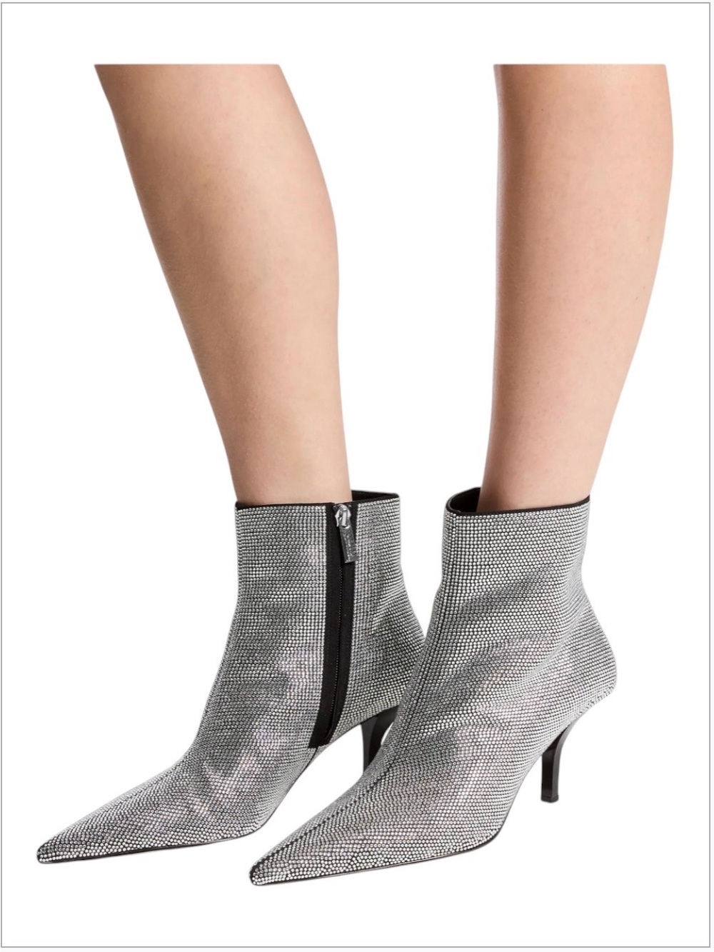 Michael Kors Selina Rhinestone Pointed Toe Booties NWT Women's Size 7.5M